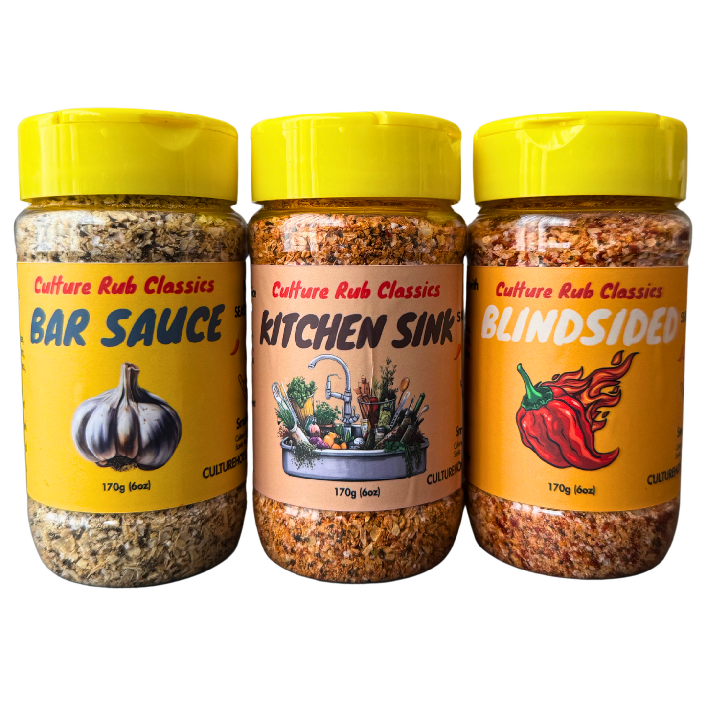 Rub Pack Collection Gift Set great for stocking stuffers.  Seasoning for all your meats and vegetables.  Rubs based on our best selling products.