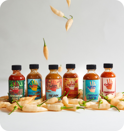 small sauce bottle line up