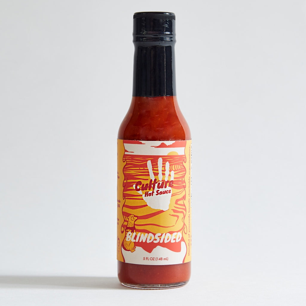 blindsided hot sauce, chipotle, orange, Carolina reaper, jalapeño, cultures hottest, very flavorful