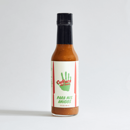 Para Mis Amigos – Mexican-Style Hot Sauce

Crafted from homegrown heirloom tomatoes, serrano chilies, and zesty lime, this everyday hot sauce delivers fresh, vibrant flavor with the perfect chili-citrus balance.

🔥 Bold & Versatile – Perfect for tacos, rice, asada, tortas, and more.
🌿 Garden-Fresh Ingredients – Made from a thriving backyard garden.

A sauce made for friends, by friends—bringing authentic Mexican-inspired heat to every meal!  Culture Hot Sauce
