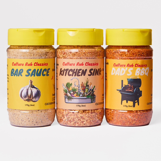Rub Pack Collection Gift Set great for stocking stuffers.  Seasoning for all your meats and vegetables.  Rubs based on our best selling products.