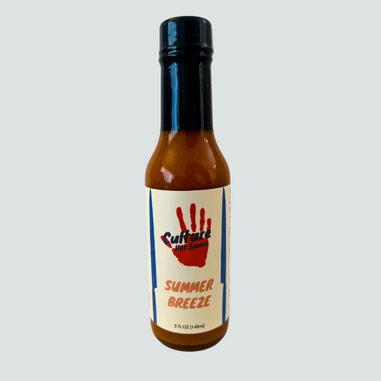 Tropical fruit punch-inspired hot sauce with strawberry guava, pineapple, kiwi, and orange, balanced with a hint of habanero heat. Sweet, fruity base complements the chilies for a unique flavor experience.  Great for chips, breakfast burritos, chicken, rice, and BBQ.
Ingredients: Onion, Strawberry Guava, Pineapple, Kiwi, Vinegar, Water, Peppers, Orange, Habanero, Sea Salt
Perfect For: Chips, Breakfast Burritos, Chicken, Rice, BBQ
Culture Hot Sauce bottle