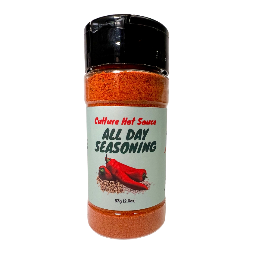 A vibrant, salt-free all-purpose seasoning blend featuring Hungarian paprika, dried garlic, dried onion, coriander seed, white pepper, and Szechuan peppercorn for a bold, zesty, and citrus-forward flavor with a lingering kick. Perfect as a rub or seasoning for salmon, chicken, fish, eggs, chili, vegetables, corn, ribs, beans, pork chops, breakfast, ceviche, and dips. Elevate your dishes with this aromatic, well-balanced spice mix!
